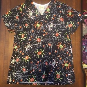 Halloween Scrub Top